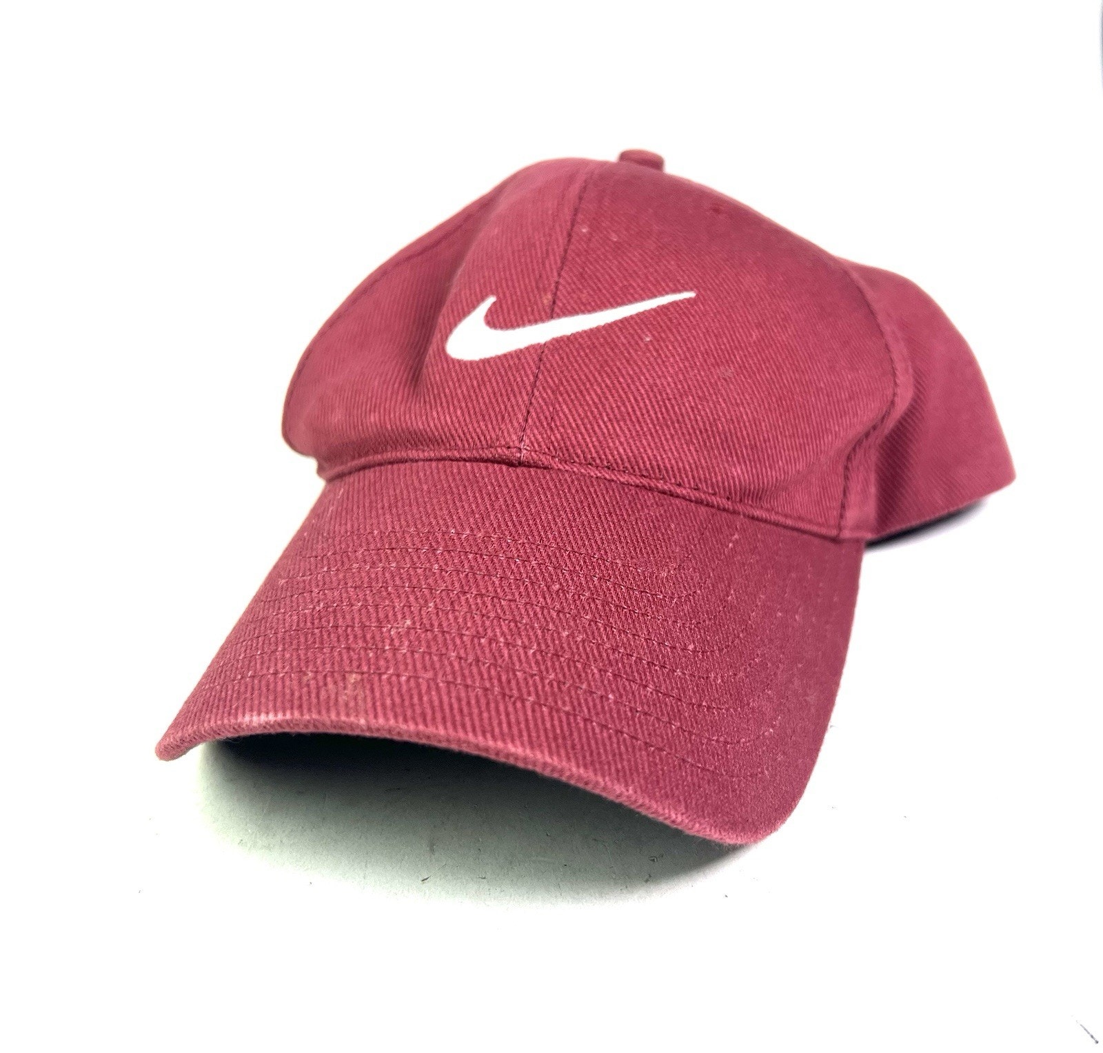 Vintage Nike Golf Hat Red Strapback Cap Golfing Swoosh Adjustable